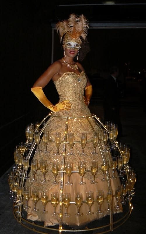 Champagne skirt service