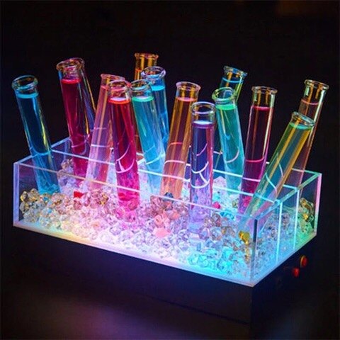 Glowing shot station